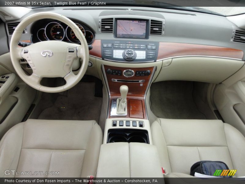 Twilight Blue Pearl / Graphite 2007 Infiniti M 35x Sedan
