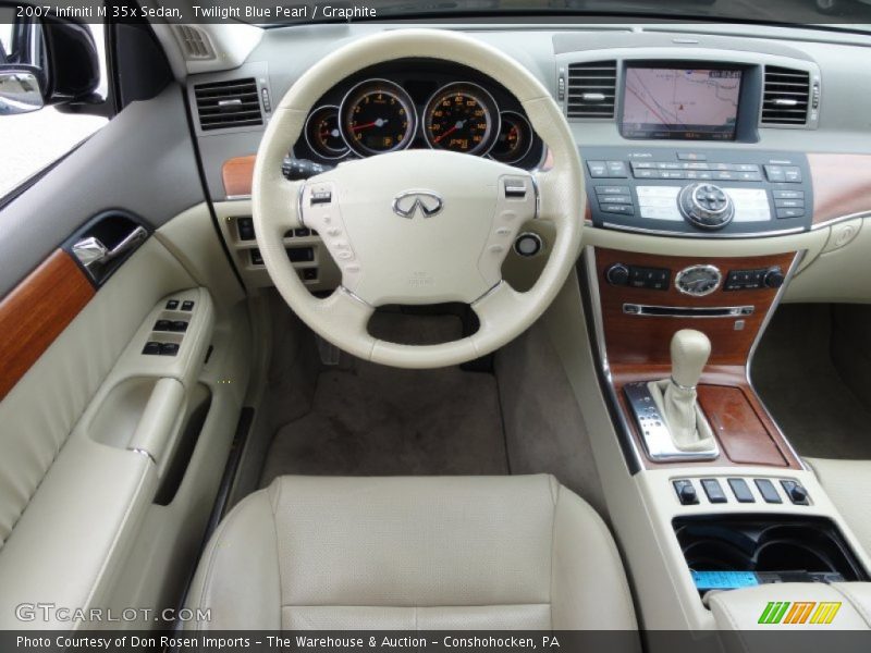 Twilight Blue Pearl / Graphite 2007 Infiniti M 35x Sedan