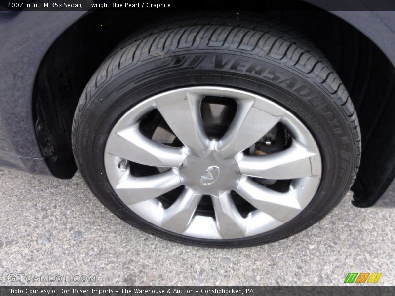 Twilight Blue Pearl / Graphite 2007 Infiniti M 35x Sedan