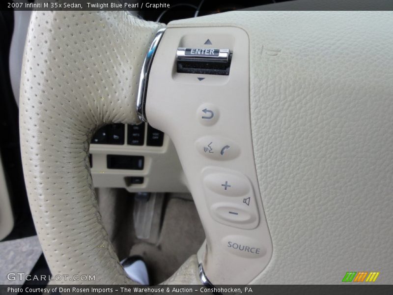 Twilight Blue Pearl / Graphite 2007 Infiniti M 35x Sedan