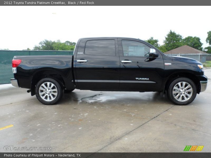 Black / Red Rock 2012 Toyota Tundra Platinum CrewMax