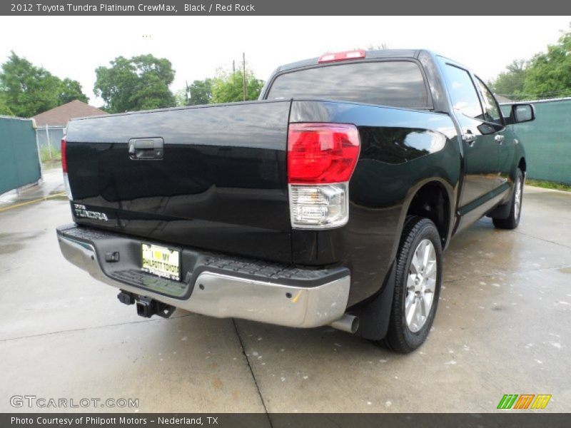 Black / Red Rock 2012 Toyota Tundra Platinum CrewMax