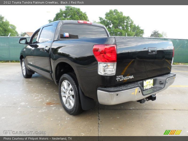 Black / Red Rock 2012 Toyota Tundra Platinum CrewMax