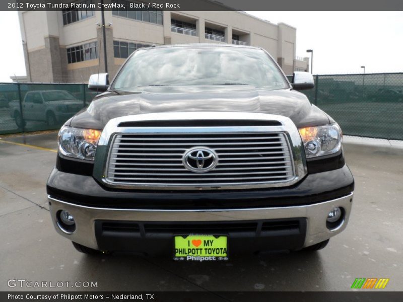 Black / Red Rock 2012 Toyota Tundra Platinum CrewMax