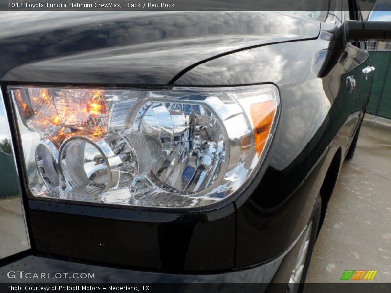 Black / Red Rock 2012 Toyota Tundra Platinum CrewMax