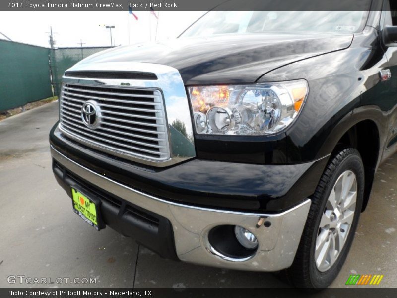 Black / Red Rock 2012 Toyota Tundra Platinum CrewMax