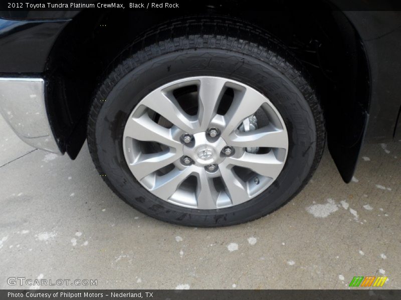 Black / Red Rock 2012 Toyota Tundra Platinum CrewMax