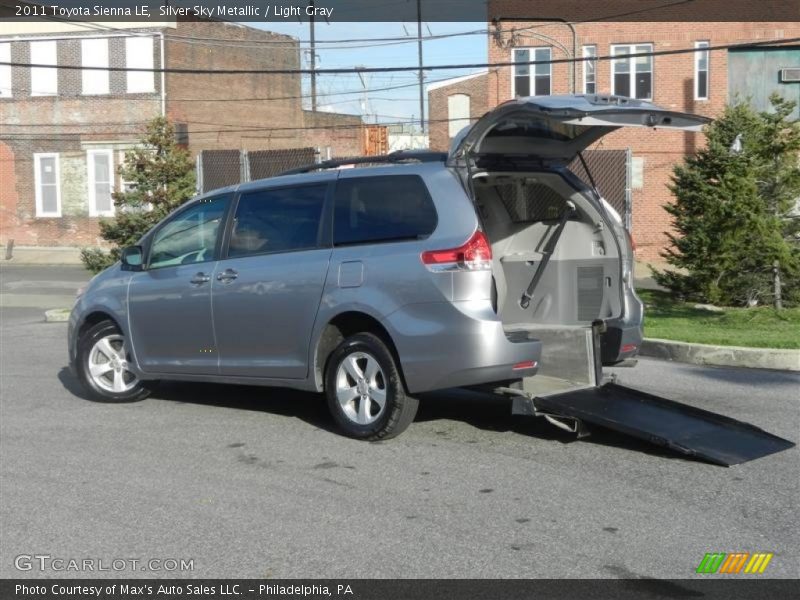 Silver Sky Metallic / Light Gray 2011 Toyota Sienna LE