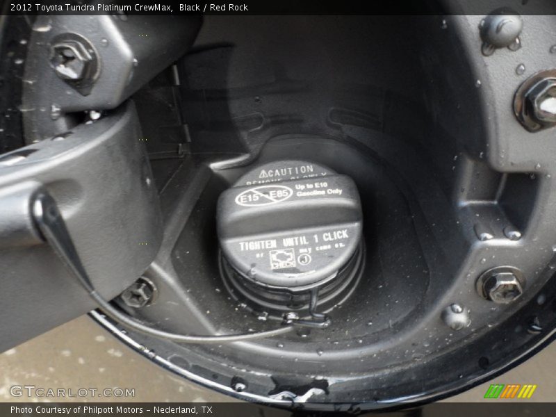 Black / Red Rock 2012 Toyota Tundra Platinum CrewMax