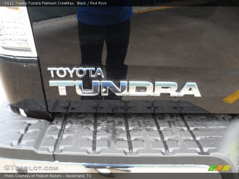 Black / Red Rock 2012 Toyota Tundra Platinum CrewMax