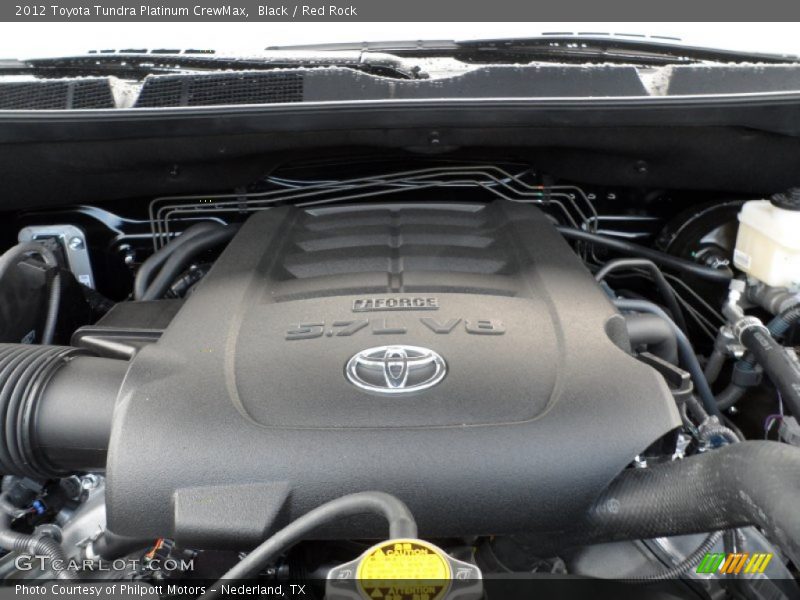 Black / Red Rock 2012 Toyota Tundra Platinum CrewMax