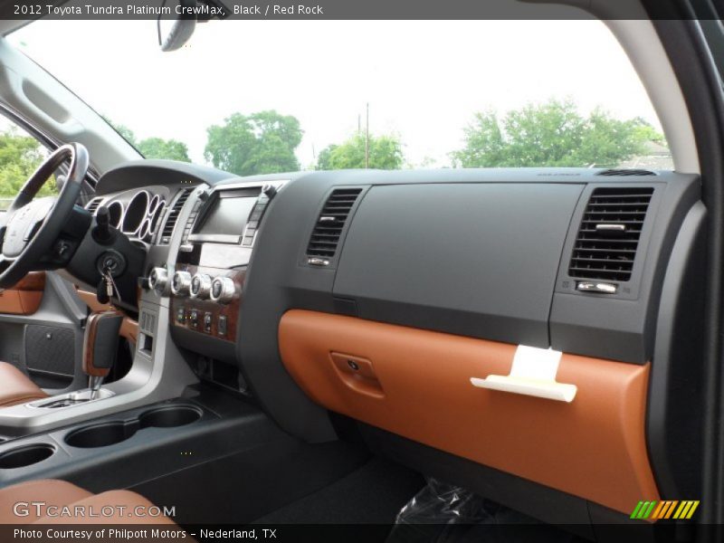 Black / Red Rock 2012 Toyota Tundra Platinum CrewMax