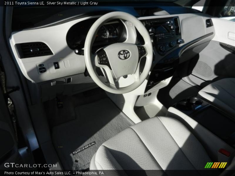 Silver Sky Metallic / Light Gray 2011 Toyota Sienna LE
