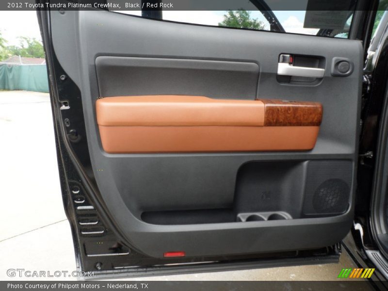 Black / Red Rock 2012 Toyota Tundra Platinum CrewMax