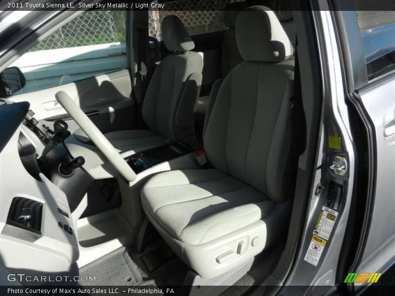 Silver Sky Metallic / Light Gray 2011 Toyota Sienna LE