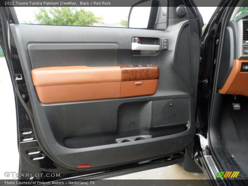 Black / Red Rock 2012 Toyota Tundra Platinum CrewMax
