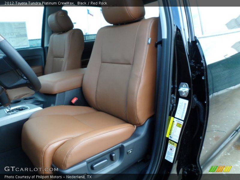 Black / Red Rock 2012 Toyota Tundra Platinum CrewMax