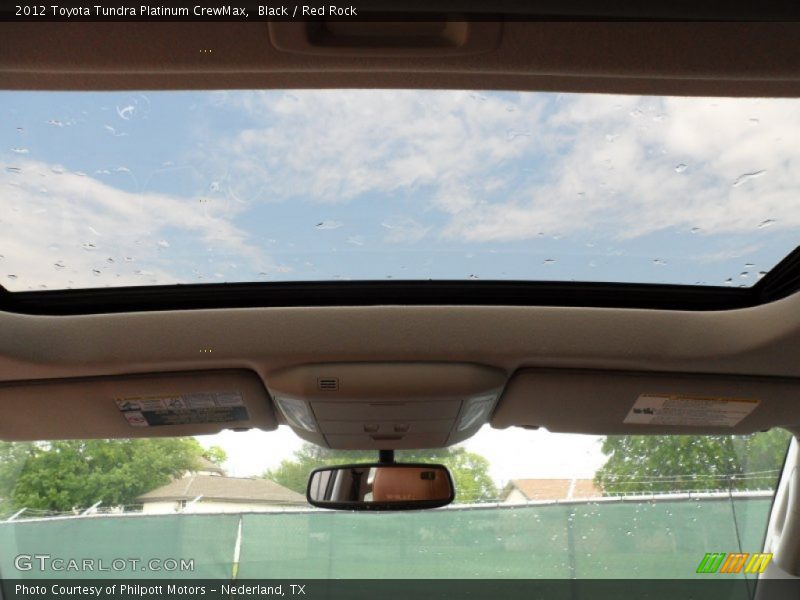 Black / Red Rock 2012 Toyota Tundra Platinum CrewMax