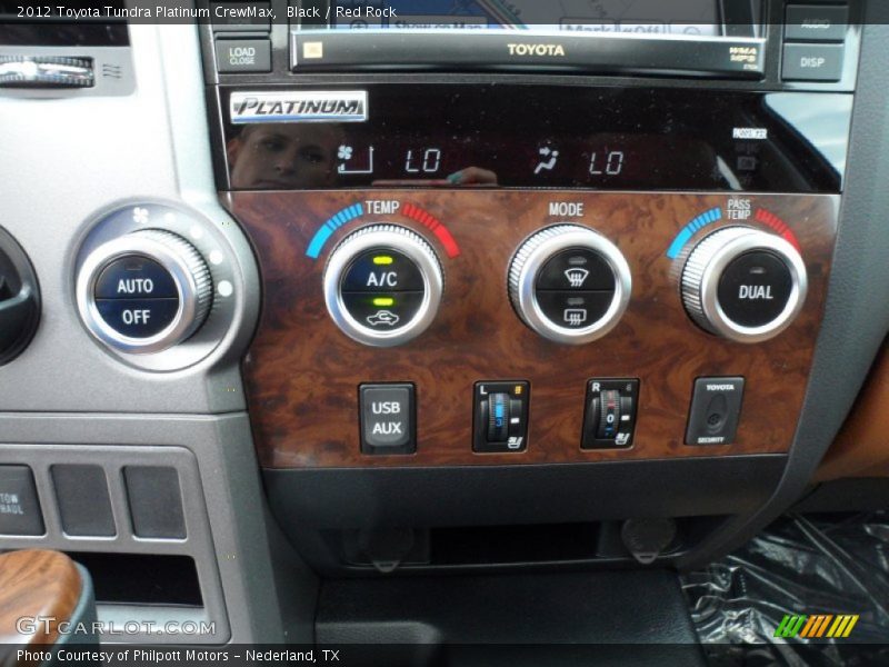 Black / Red Rock 2012 Toyota Tundra Platinum CrewMax