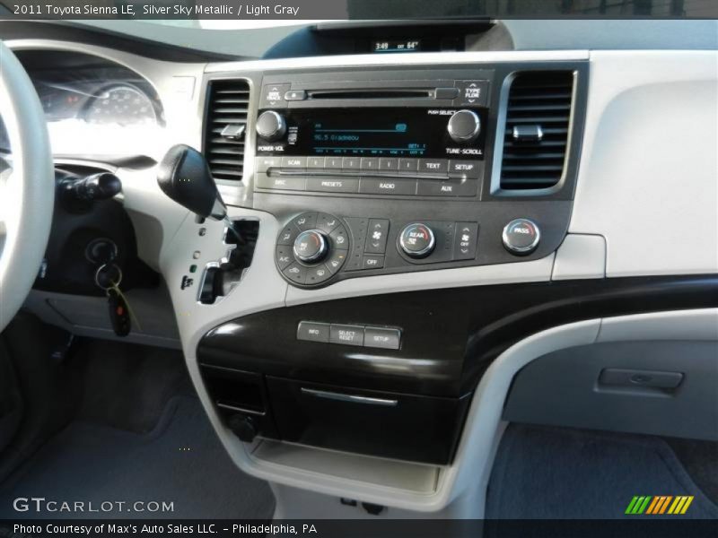 Silver Sky Metallic / Light Gray 2011 Toyota Sienna LE