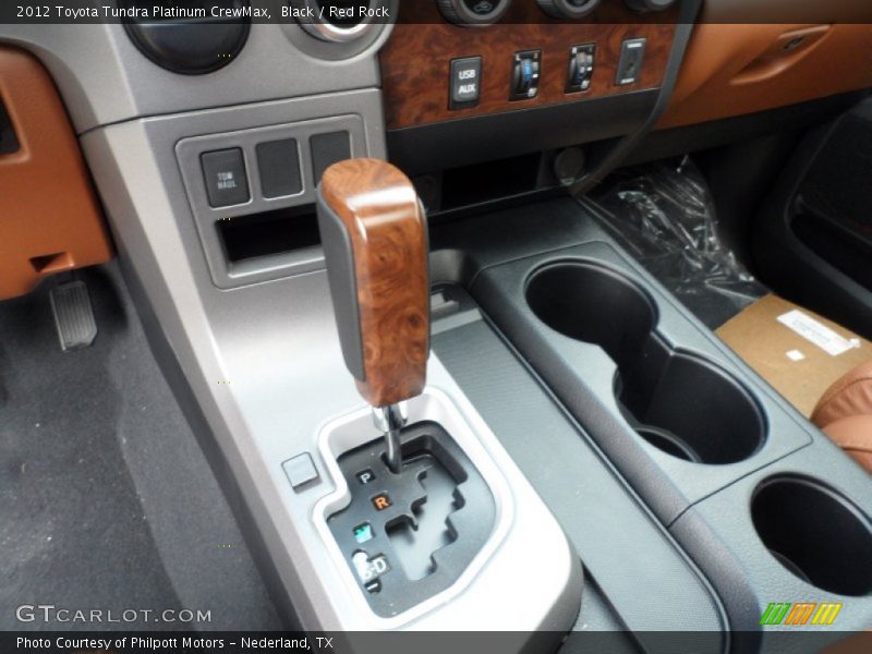 Black / Red Rock 2012 Toyota Tundra Platinum CrewMax