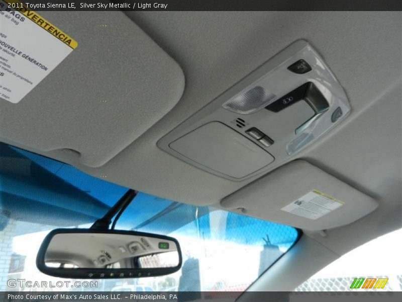 Silver Sky Metallic / Light Gray 2011 Toyota Sienna LE
