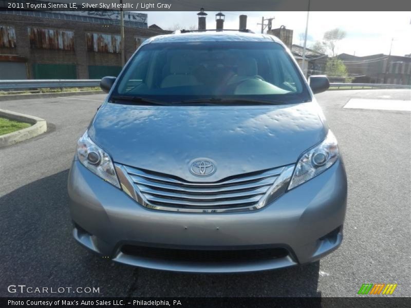 Silver Sky Metallic / Light Gray 2011 Toyota Sienna LE
