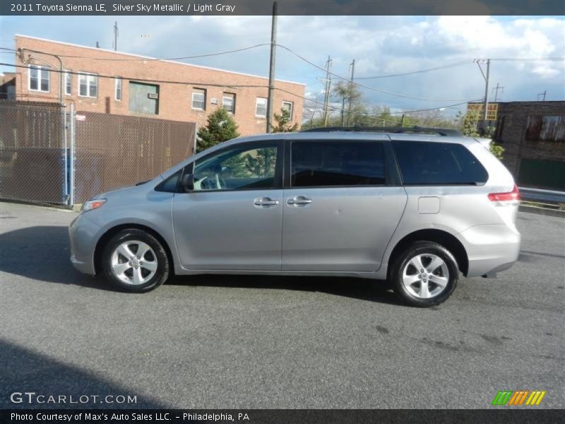 Silver Sky Metallic / Light Gray 2011 Toyota Sienna LE