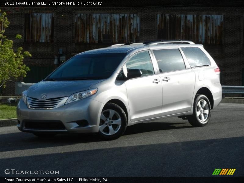 Silver Sky Metallic / Light Gray 2011 Toyota Sienna LE