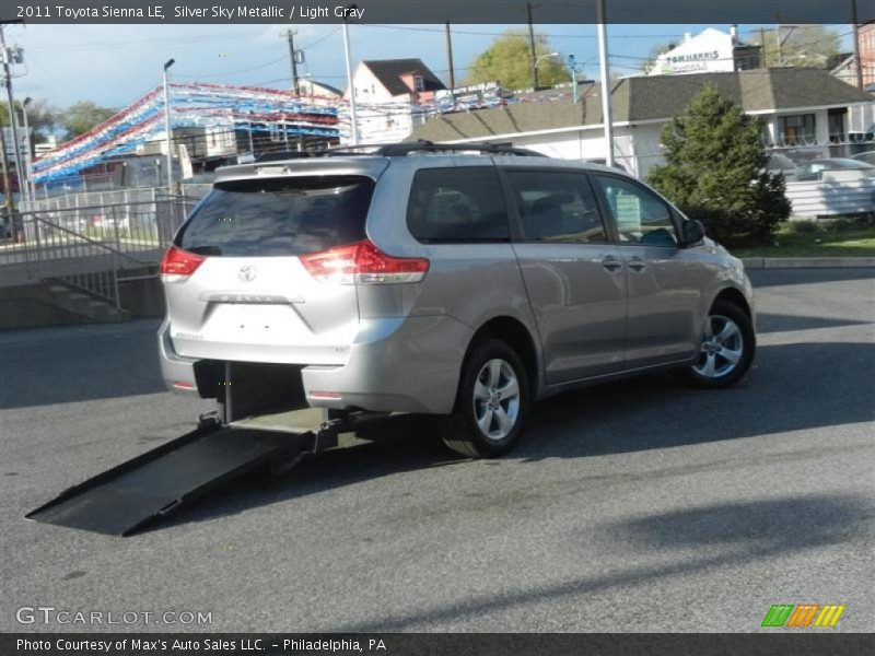 Silver Sky Metallic / Light Gray 2011 Toyota Sienna LE
