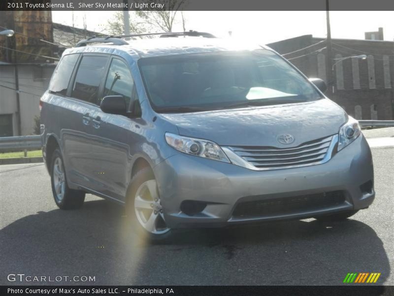 Silver Sky Metallic / Light Gray 2011 Toyota Sienna LE