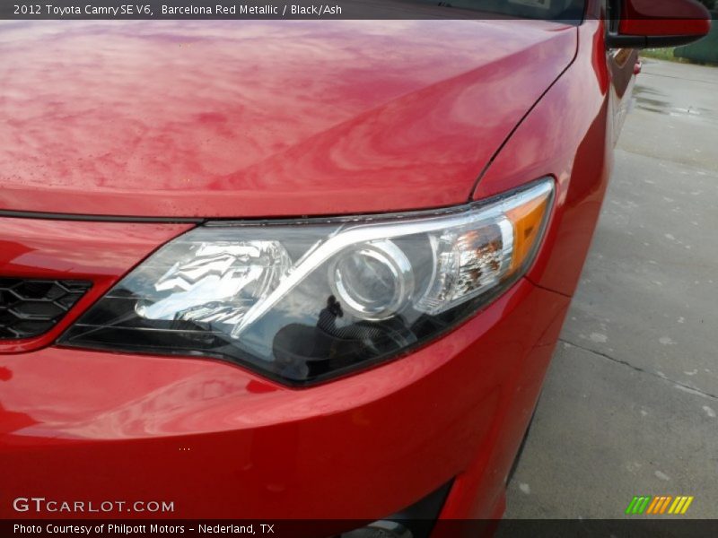 Barcelona Red Metallic / Black/Ash 2012 Toyota Camry SE V6