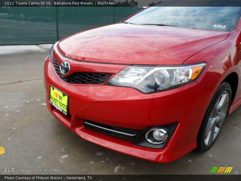 Barcelona Red Metallic / Black/Ash 2012 Toyota Camry SE V6