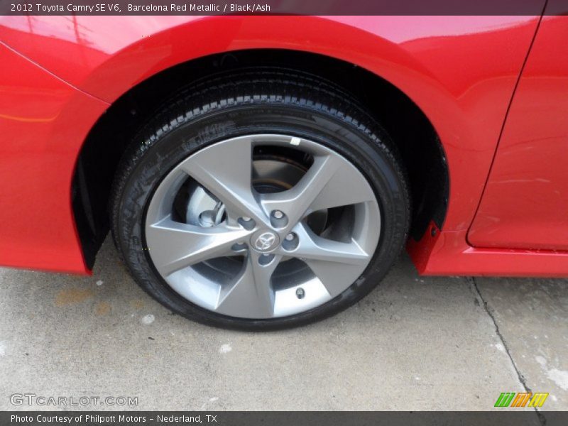 Barcelona Red Metallic / Black/Ash 2012 Toyota Camry SE V6