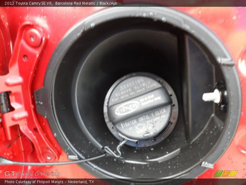 Barcelona Red Metallic / Black/Ash 2012 Toyota Camry SE V6