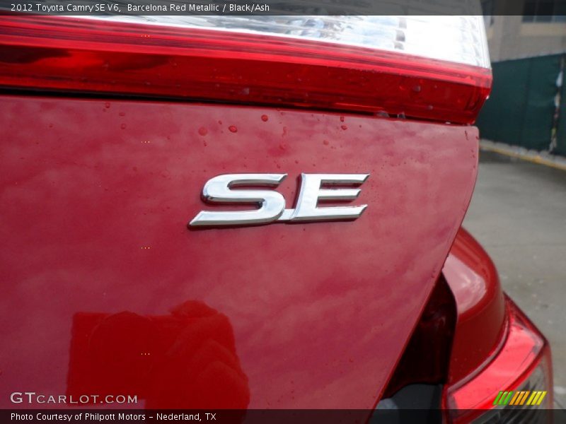 Barcelona Red Metallic / Black/Ash 2012 Toyota Camry SE V6