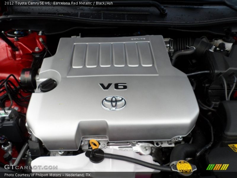 Barcelona Red Metallic / Black/Ash 2012 Toyota Camry SE V6