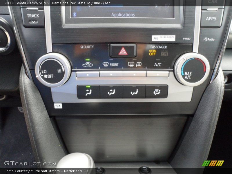 Barcelona Red Metallic / Black/Ash 2012 Toyota Camry SE V6