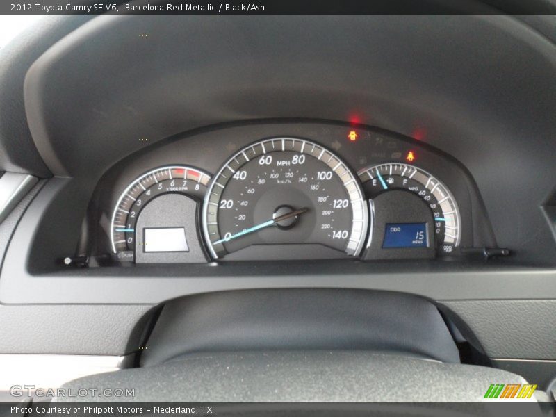 Barcelona Red Metallic / Black/Ash 2012 Toyota Camry SE V6