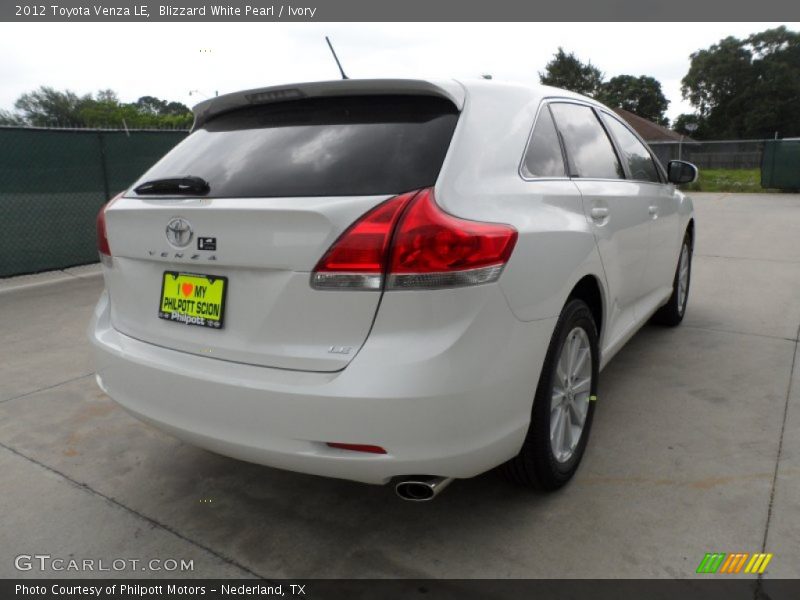 Blizzard White Pearl / Ivory 2012 Toyota Venza LE