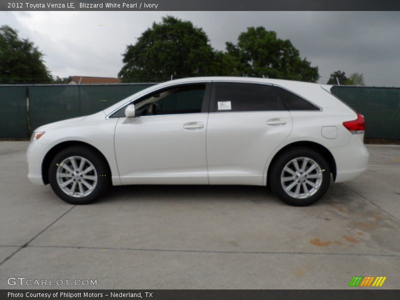Blizzard White Pearl / Ivory 2012 Toyota Venza LE