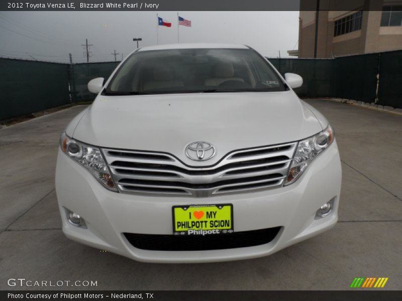 Blizzard White Pearl / Ivory 2012 Toyota Venza LE