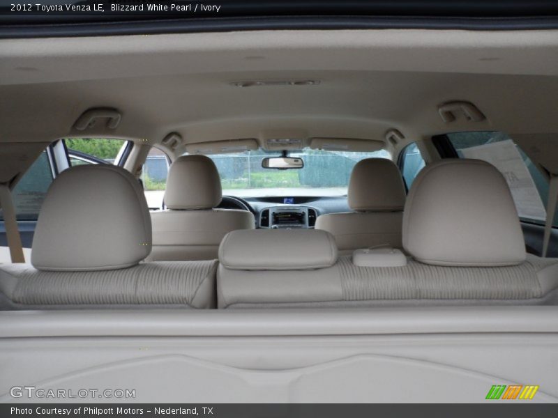 Blizzard White Pearl / Ivory 2012 Toyota Venza LE