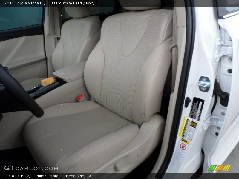 Blizzard White Pearl / Ivory 2012 Toyota Venza LE