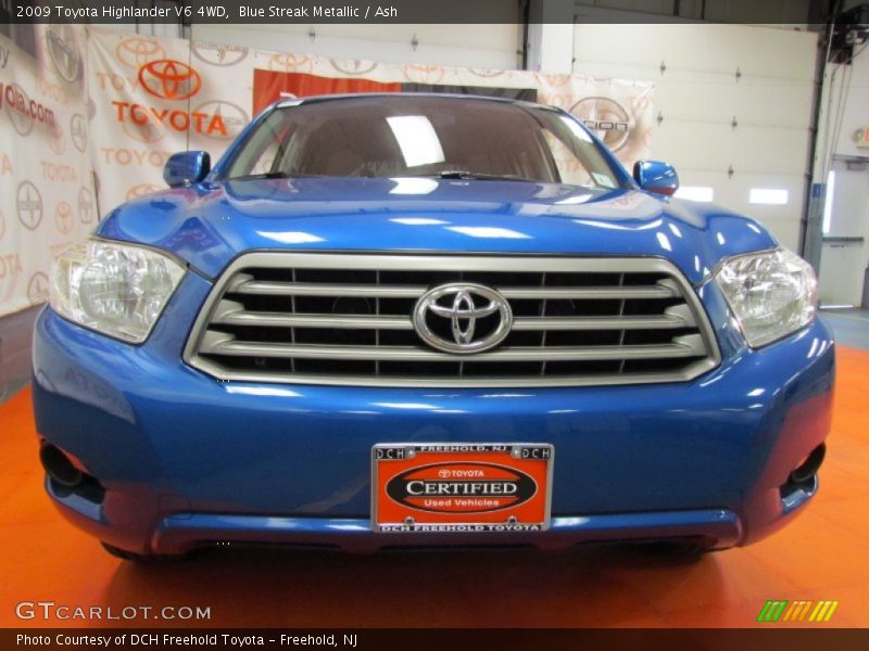 Blue Streak Metallic / Ash 2009 Toyota Highlander V6 4WD