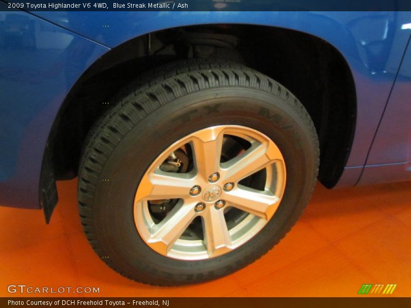 Blue Streak Metallic / Ash 2009 Toyota Highlander V6 4WD