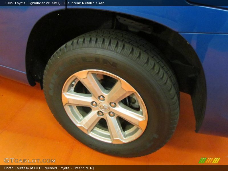 Blue Streak Metallic / Ash 2009 Toyota Highlander V6 4WD