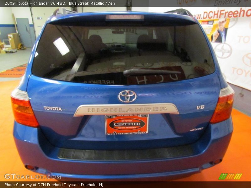 Blue Streak Metallic / Ash 2009 Toyota Highlander V6 4WD