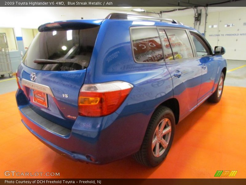Blue Streak Metallic / Ash 2009 Toyota Highlander V6 4WD