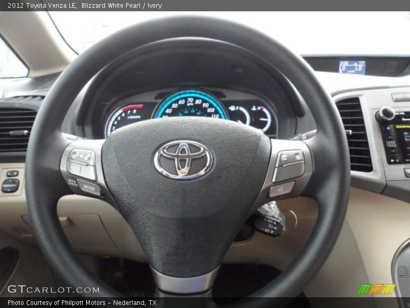 Blizzard White Pearl / Ivory 2012 Toyota Venza LE